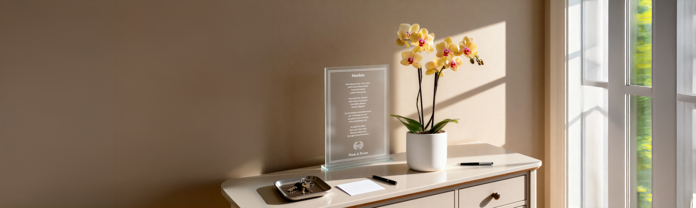 Plants & Poems page banner